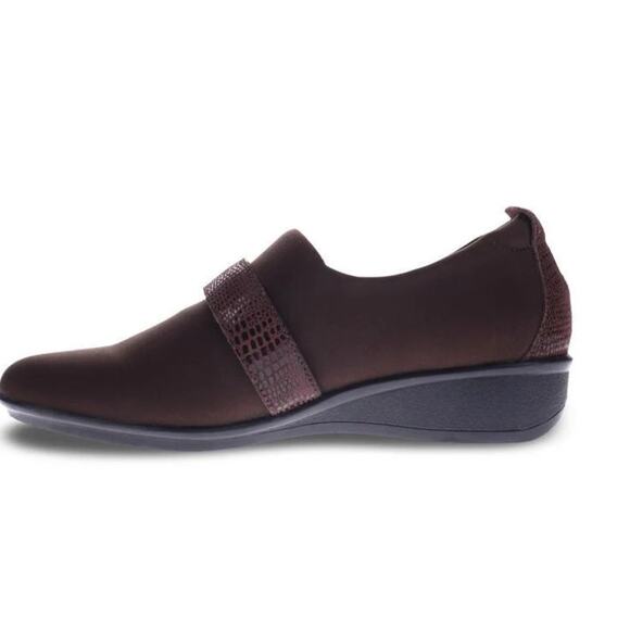 Revere Genoa Stretch Loafers 9 Chocolate Brown NWT NEW Flats Women's Comfort - Picture 4 of 10